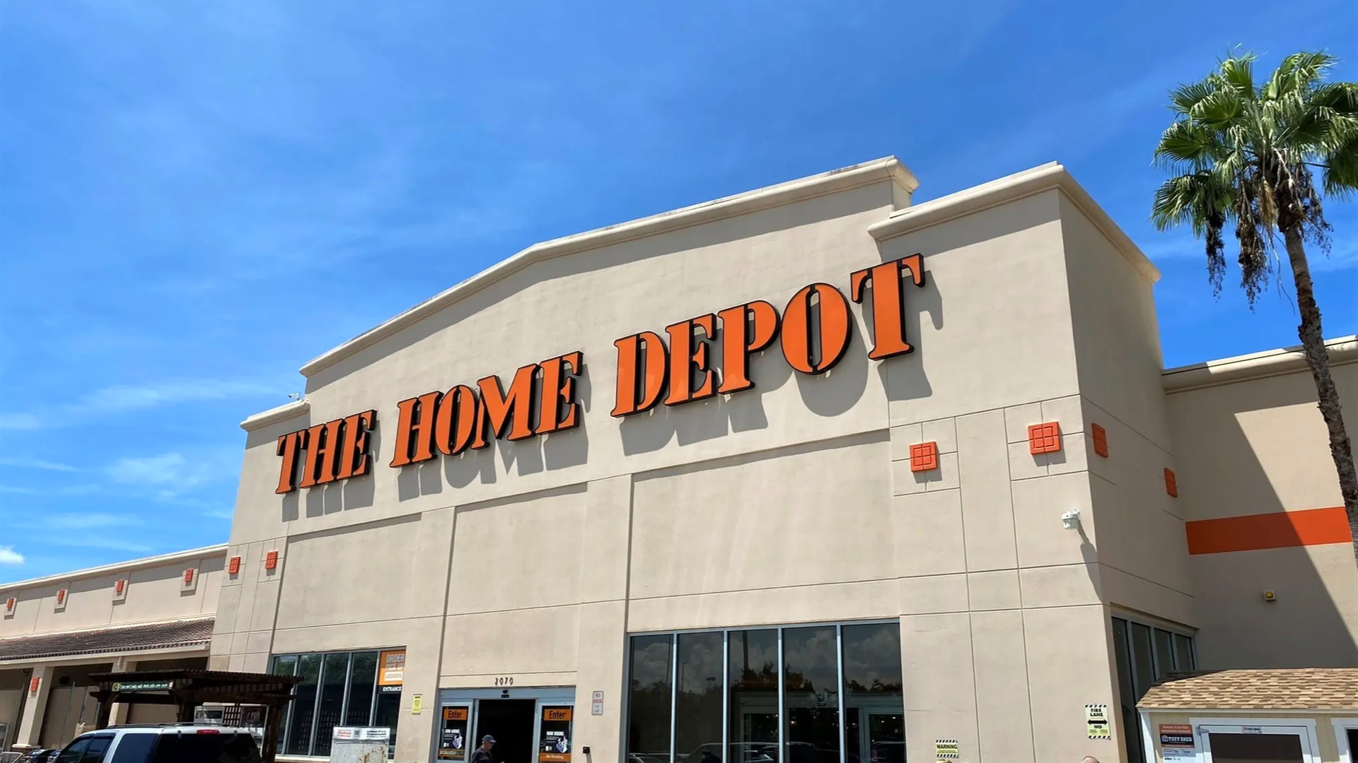 A Front Exterior Shot of the Retail Property The Home Depot