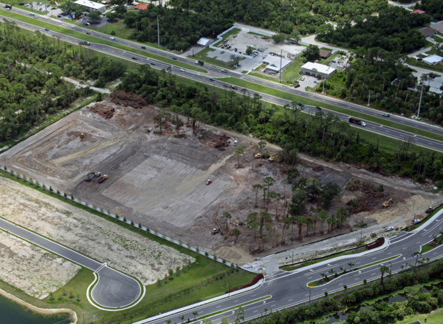 Aerial View of Land under Development