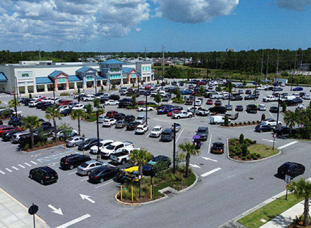 Aerial View of Publix at Latitude Landings in Florida